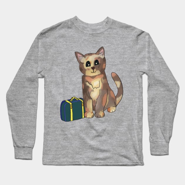 Adopt Don't Shop - Tortie Kitty Long Sleeve T-Shirt by nonbeenarydesigns